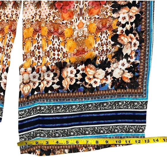 Ranna Gill by Anthropologie Airy Samaire Wide Leg Printed Floral Pant Size 0 - Picture 12 of 12